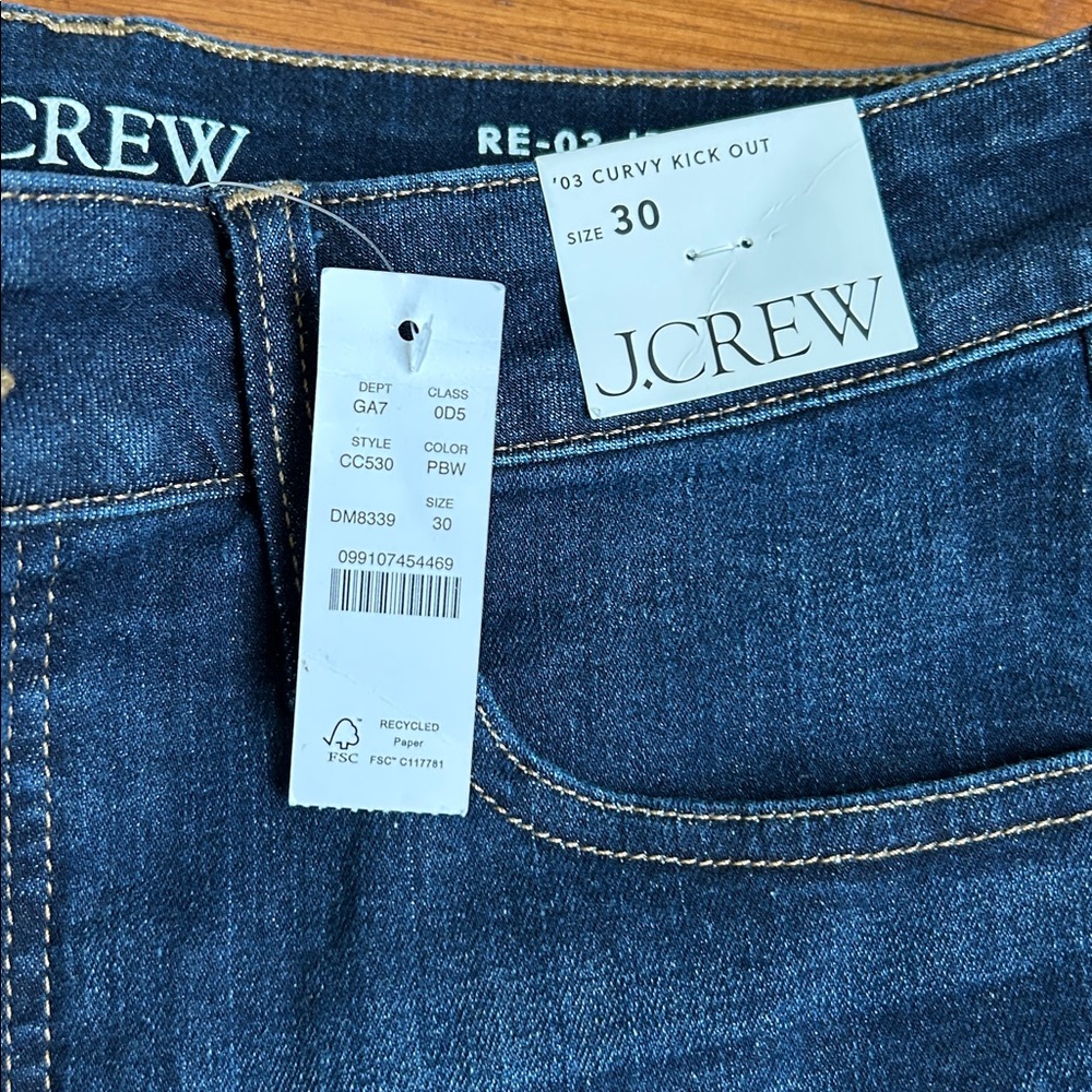 J.Crew- NWT ‘03 curvy kick out indigo jean🌟Final price 🌟 - Picture 4 of 7